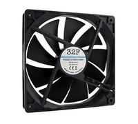 IANPAV Ventilador 140 mm 140 x 140 x 25 32 F 1500 RPM 12 V 0,17 A DC Air Fan 14 cm 140 mm 3 hilos 3 pines con sensor taquimétrico Refrigeración 140 x 140 x 25