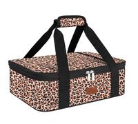 iaodia Bolsa de transporte térmica expandible para alimentos, bolsa de transporte aislada para alimentos fríos o calientes, para picnic, cocinas, fiestas de comida, se adapta a bandeja para hornear de
