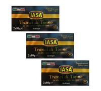 Iasa | Tranci Atún Aceite Orgánico | Atún Empacado a Mano Compacto en Tenedor y Suave en el Paladar - 6 Latas x 80 Gr Neto Cada una