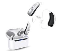 IAVENDO | Amplificador de Sonido Recargable, Amplificador Auditivo RIC, Tamaño Super Reducido, Estuche Carga Rápida, 2 Unidades, Manual en Español, Larga Duración 70 Horas, Bluetooth APP iOS/Android