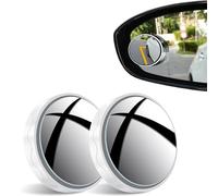 IAZRENOV 2 Piezas Espejo de Punto Ciego del Coche para Audi Q3 Sportback 2020-2024, Convexo De Vidrio 360° HD Espejo Retrovisor De Punto Ciego con Marco Ángulo De Visión Amplio De Los, White