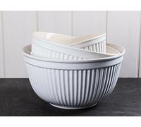 IB Laursen Mynte Conjunto de Tazones Blanco 3er Set Cerámica Cuenco Pure Platos