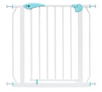 IB STYLE Barrera de Seguridad Berrin - Puerta Bebé, Montaje a Presión, Doble Sistema de Seguridad, Cierre Manual, Bebés e Infantil, Turquesa, Ancho: 135-145 cm