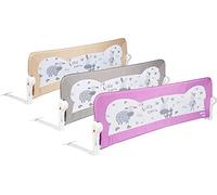 ib style® My Little Farm | Barandilla de la Cama | Protector de Cuna | 180cm Gris