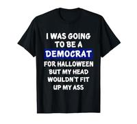 Iba a ser demócrata para Halloween político Divertido Camiseta gráfica económica