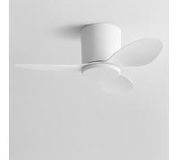 IBalody Ventilador de techo empotrable sin luz Ventilador de techo pequeño moderno con mando a distancia 6 velocidades Ventilador de techo sin luces para restaurante Dormitorio Patio (25 pulgadas)