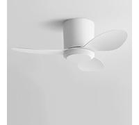 IBalody Ventilador de techo empotrable sin luz Ventilador de techo pequeño moderno con mando a distancia 6 velocidades Ventilador de techo sin luces para restaurante Dormitorio Patio (25 pulgadas)