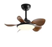 IBalody Ventilador de Techo Moderno de 28 Pulgadas con luz, Ventiladores Interiores silenciosos con Mando a Distancia, 6 velocidades, luz LED de 60W para Dormitorio, Comedor, salón y apartamento