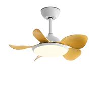 IBalody Ventilador de Techo Moderno de 28 Pulgadas con luz, Ventiladores Interiores silenciosos con Mando a Distancia, 6 velocidades, luz LED de 60W para Dormitorio, Comedor, salón y apartamento