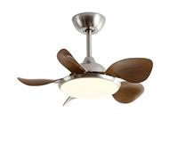 IBalody Ventilador de Techo Moderno de 28 Pulgadas con luz, Ventiladores Interiores silenciosos con Mando a Distancia, 6 velocidades, luz LED de 60W para Dormitorio, Comedor, salón y apartamento