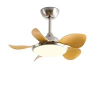 IBalody Ventilador de Techo Moderno de 28 Pulgadas con luz, Ventiladores Interiores silenciosos con Mando a Distancia, 6 velocidades, luz LED de 60W para Dormitorio, Comedor, salón y apartamento