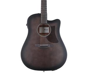 Ibanez AAD50CE Advanced Acoustic Transparent Charcoal Burst High Gloss Electro-Acoustic Guitar