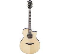 Ibanez AE390 Natural High Gloss Top/Aqua Blue Back & Sides Electro-Acoustic Guitar