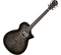 Ibanez AEWC16QA-TKH Transparent Black Sunburst Guitarra electroacustica