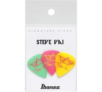 Ibanez b1000svgpy Steve Vai Firma Púas 3 Pack, verde/rosa/amarillo