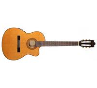 Ibanez GA5TCE-AM - Guitarra clásica (corte cutaway, plantilla bajo la selleta), color amarillo