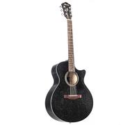 Ibanez - Guitarra de 6 cuerdas, Negro, Okoume, puente Hardtail