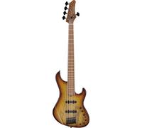 Ibanez MDM - Bajo eléctrico de 5 cuerdas con bolsa de concierto (ráfaga ámbar teñida natural)
