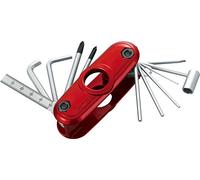 Ibanez MTZ11 - Herramienta multiusos para guitarras, bajos y baterías (11 en 1), color rojo