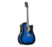 Ibanez PF15ECE-TBS Guitarra electroacústica, Transparente Blue Sunburst