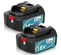Ibanti 2X 5.5Ah 18V Reemplazo para Makita Bateria BL1850 BL1840B BL1830B BL1820B BL1860 BL1840 BL1830 BL1820 con indicador de Carga Herramientas eléctricas inalámbricas