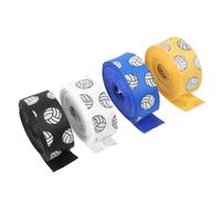 ibasenice 1 Juego Cinta De Decoración De Voleibol para Manualidades Y Cinta De Empaque Elegante para Bows Y Adornos Diseño Temático De Voleibol Colores Blanco Negro Azul Y Dorado 4