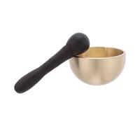 ibasenice 1 juego de cuenco tibetano: cuenco de sonido tibetano para yoga - 4 cm/1,6 pulgadas, copa de sonido para meditación con baqueta de madera para meditación, relajación, atención plena y