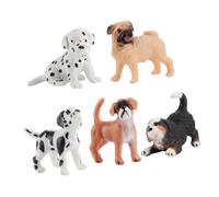 ibasenice 1 Juego Figuritas Realistas Decoración De Cachorros para Tartas Y Adornos De Coloridos para Y 5 Piezas