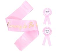 ibasenice 1 Juego Insignia de correa de hombro de maternidad insignia de baby shower para papá pin de baby shower para papá regalos de mamá regalos de bebe faja de baby shower para mami foto