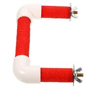 ibasenice 1 Juego Percha De Loro En Forma De u Loro De Juguete Puestos De Pájaros para os Juguetes De os para Pájaros Grandes Juguetes para Pájaro os De Polivinilo