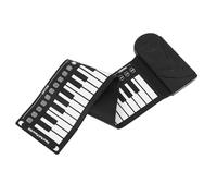 ibasenice 1 Juego Piano De 49 Teclas Piano Musical Enrollable Abdominales Teclado Piano Pianos Enrollados a Mano Piano Plegable De 49 Teclas Pianos De Teclado Abs Black