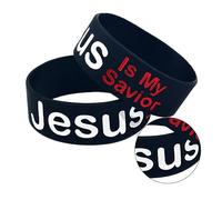 ibasenice 1 Juego Pulsera Brazalete Muñequera Unisex Decoración De Muñequera Cadena De Muñeca Gel De Sílice Black 2 Piezas