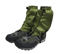 ibasenice 1 Par Polainas Impermeables para Tobillo Polainas Ligeras Ajustables para Senderismo y Verde Oscuro
