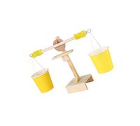 ibasenice 1 Pc balanza de Juguete Herramientas de Madera Juguetes educativos Juego de Madera Escala de Madera Juguetes de Escala de Peso Manual pequeña producción Bambú