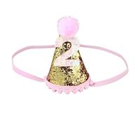 ibasenice 1 Pc Sombrero De Cumpleaños Chico Sombrero De Tiara De Princesa Sombrero De Cumpleaños Sombrero De Cono De Fiesta Sombrero Dorado De 1er Cumpleaños Sombrerería Popularidad Niño