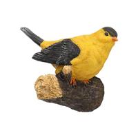 ibasenice 1 Pieza Adorno De Pájaro De Simulación para Exterior Césped Falso Modelo Pequeño Juguetes Decoración Mantener Pájaro De Emulación De Juguete Yellow Resina