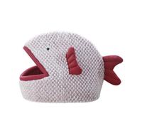 ibasenice 1 Pieza Cama para Dormir Mascota casa de Pescado de Gato casa Cama para Gatos cálido conformado Nido de Perro de Dibujos Animados caseta de Perro semicerrada Paño Color Aleatorio