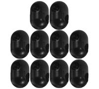 ibasenice 10 Abrazaderas para Cuerdas de Escalada Infantiles Negras Conectores Seguros de Plástico Antidesgaste para Redes y Columpios Accesorios Resistentes para Juegos al Aire Libre