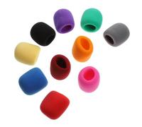 ibasenice 10 Fundas Protectoras de Esponja para Micrófono, Cubierta del Tubo de Voz, Protección contra Salpicaduras y Ruidos de Viento para Grabaciones Profesionales Color Aleatorio