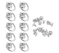 ibasenice 10 Hebillas de Metal para Bolsos y Maletas en Aleación Ligera Color Plata, Ideales para Proyectos DIY y Manualidades, Fáciles de Llevar y Resistentes