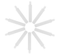 ibasenice 10 Piezas Amortiguador de Puerta, Compuerta de Cierre Lento del Cubo de Basura, 7 * 34 * 62-72n, Plástico, Blanco, para Puerta de Armario y Vestidor, Cocina y Almacenamiento