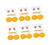 ibasenice 10 Piezas Bebedero de Agua para Aves de Corral Tazas de con Tetinas para Gallinas Diseño Doble Colgante para Pollos y Codornices