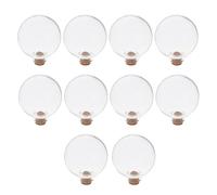 ibasenice 10 Piezas Colgantes de Frascos de Perfume DIY para Decoración de Coches, Hechos de Madera y Vidrio, Purifican el Aire y Se Suspenden del Espejo Retrovisor