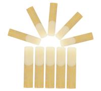 ibasenice 10 Piezas de Lengüetas de Saxo Tenor de Material Natural, 2.5 de Dureza, Meticulosamente Pulidas y Estéticamente Agradables para Accesorios de Saxofón