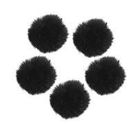 ibasenice 10 Piezas favores de halloween para niños micrófono con clip mini micrófono cubierta del cubierta a prueba de viento del exterior Parabrisas auricular Lavalier