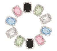 ibasenice 10 piezas Hebillas para Zapatos Retro Clips Decorativos Desmontables Colores Pastel para Mujeres Accesorios Versátiles para Zapatos de Fiesta Boda y Uso Diario