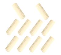 ibasenice 10 Piezas Mandolina Nut de Plástico Beige para Cuerdas Puente Plano Repuesto para Instrumentos Folk Fácil Instalación