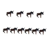 ibasenice 10 Piezas Modelo de ñu Africano Juego de ñus muñeca de Juguete Modelos Animal Adornos para el hogar vívida decoración de ñus Salvaje Decoraciones Vaca de Juguete niño