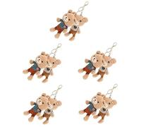 ibasenice 10 Piezas Patito Llavero Oso Llavero Colgante Encanto Colgante De Llave Colgante De Bolso Llavero De Oso De Peluche Billetera Clave Boutique Algodón Perder Decoración Del Paquete