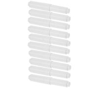 ibasenice 10 Piezas Rodillo para Papel Higiénico Resorte, Soporte de Plástico Blanco, Diseño Compacto y Minimalista para Baño, Varilla Repuesto Funcional y Duradera